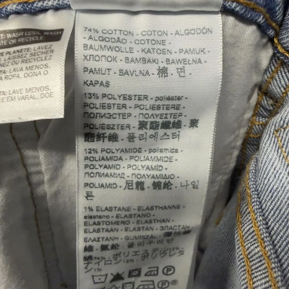Levi's Western Fit Jeans Mens 32x30 Light Blue Straight Leg Denim NWT 37681-0029